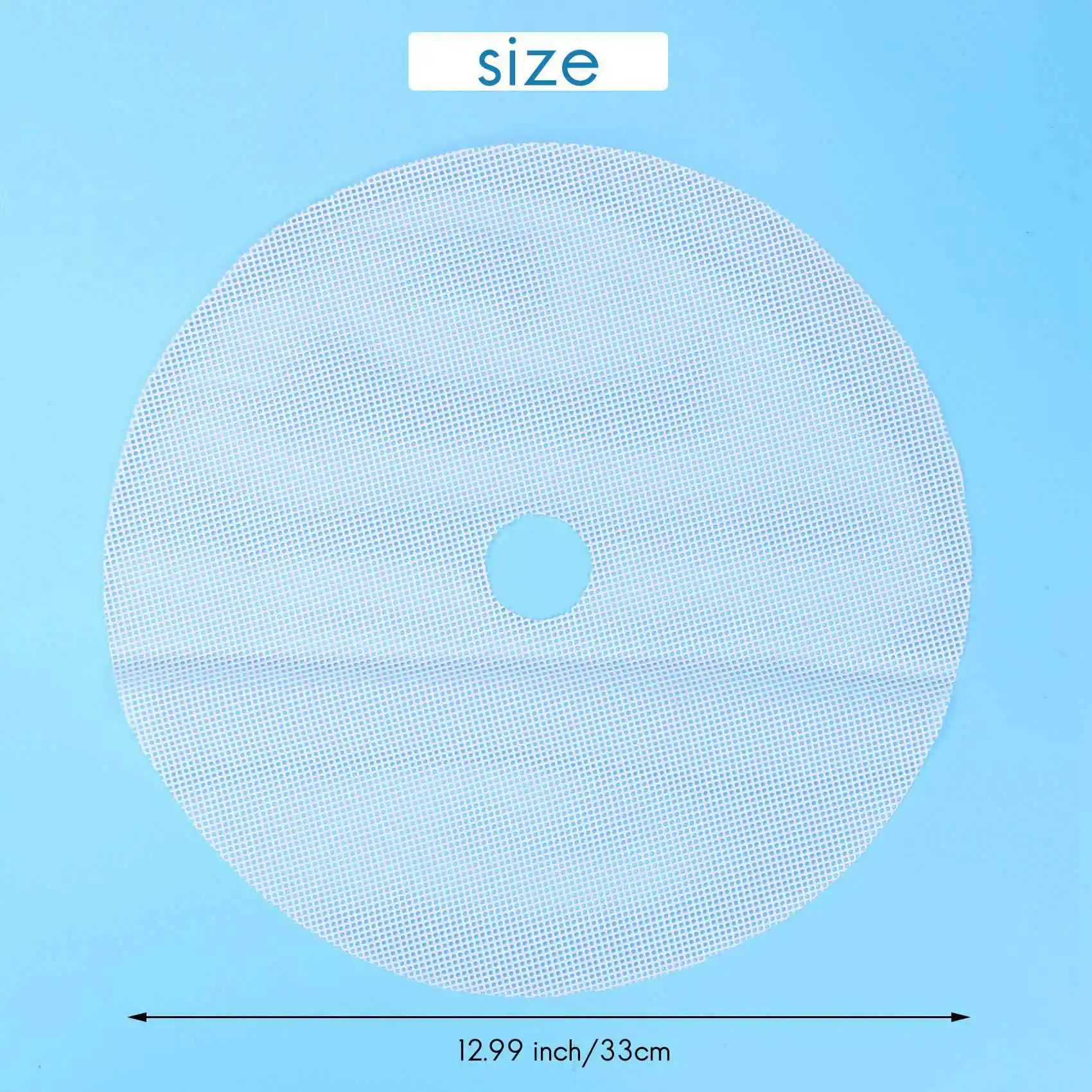 Y51A-8 Pcs Round Silicone Dehydrator Sheets, Non-Stick Fruit Dehydrator Mats, Reusable Steamer Mat Mesh Sheet For Fruit Dryer