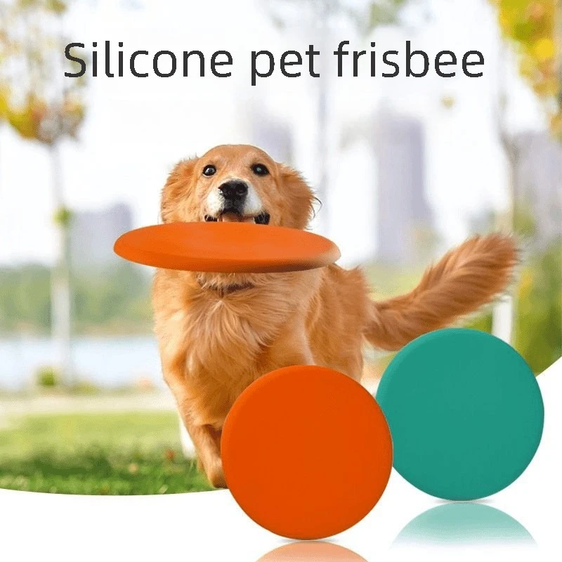 Frisbee para Perros, Resistente a Mordidas, para Border Collie, Golden Retriever, Poodle, Disco Volador de Entrenamiento