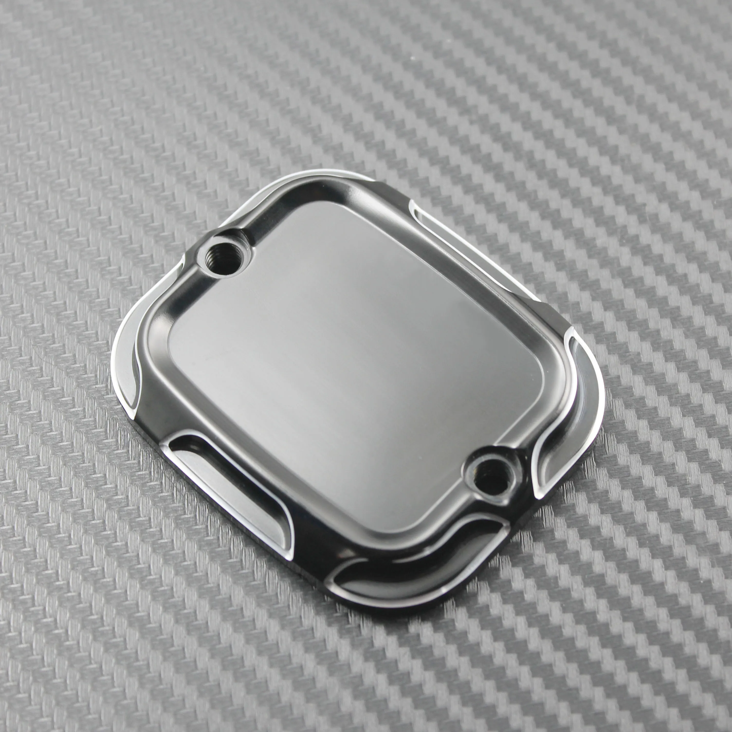 Motorcycle Front Brake Reservoir Master Cylinder Cover CNC Aluminum For Harley Softail Dyna 96-15 Touring Road King Glide 01-07