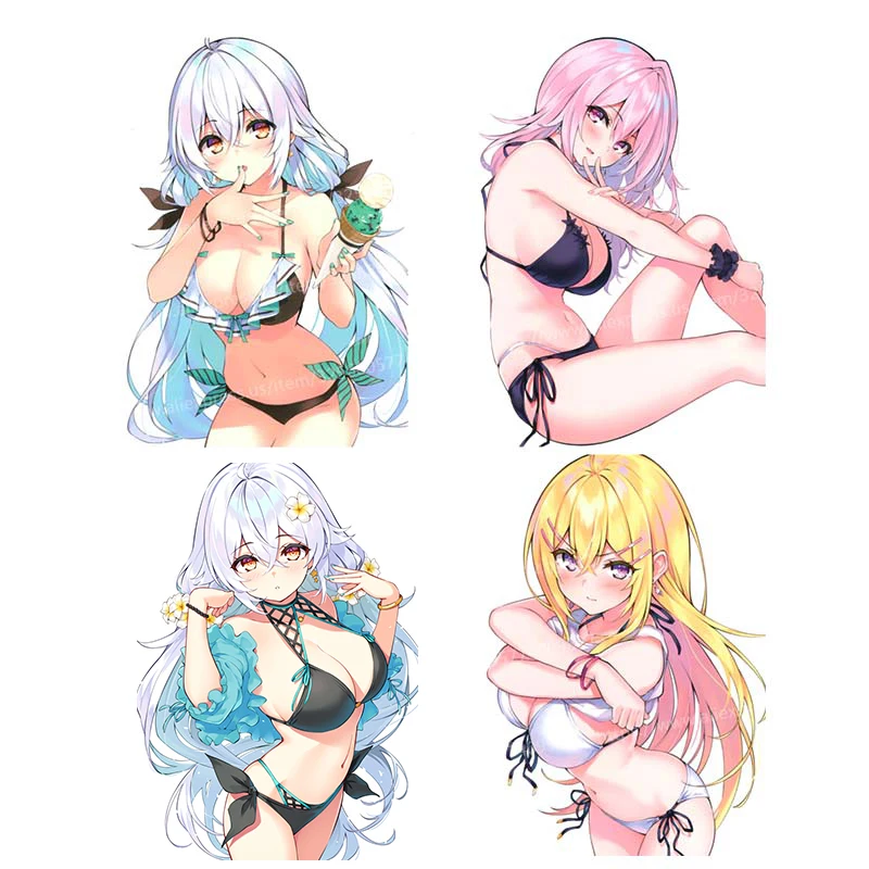 Sexy Anime Girl Car Sticker Vibrant Vinyl Decal Sticker on The Waterproof Decoration  M780