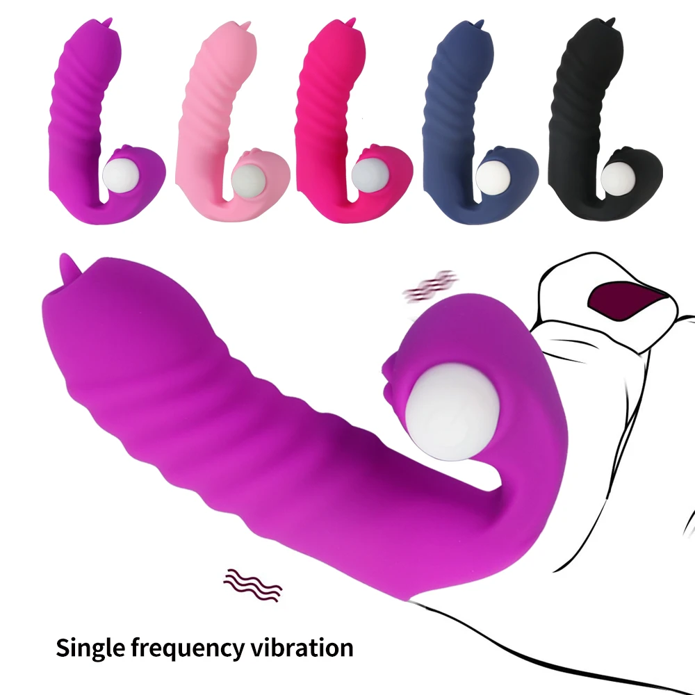 Tongue Massager Vagina Stimulation Adult Products Mini Finger Vibrator G-spot Sex Toys for Women Erotic Toy Clitoris Stimulator