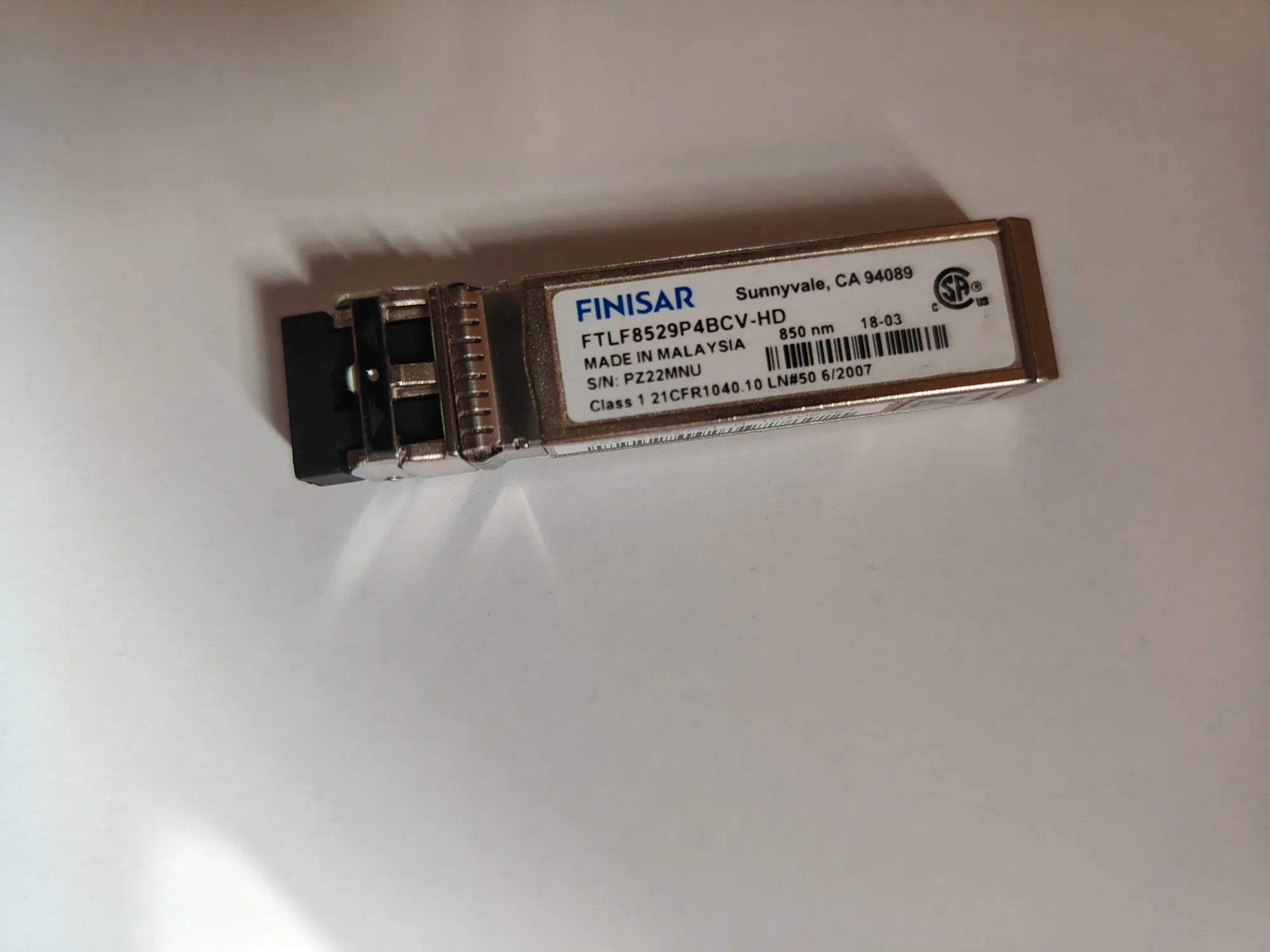 Finisar 16G Fiber Transceiver/FTLF8529P4BCV-HD, 5552781-A 16GB 850NM SW HDS SFP/Hitachi Storage Fiber Optical Module 16G