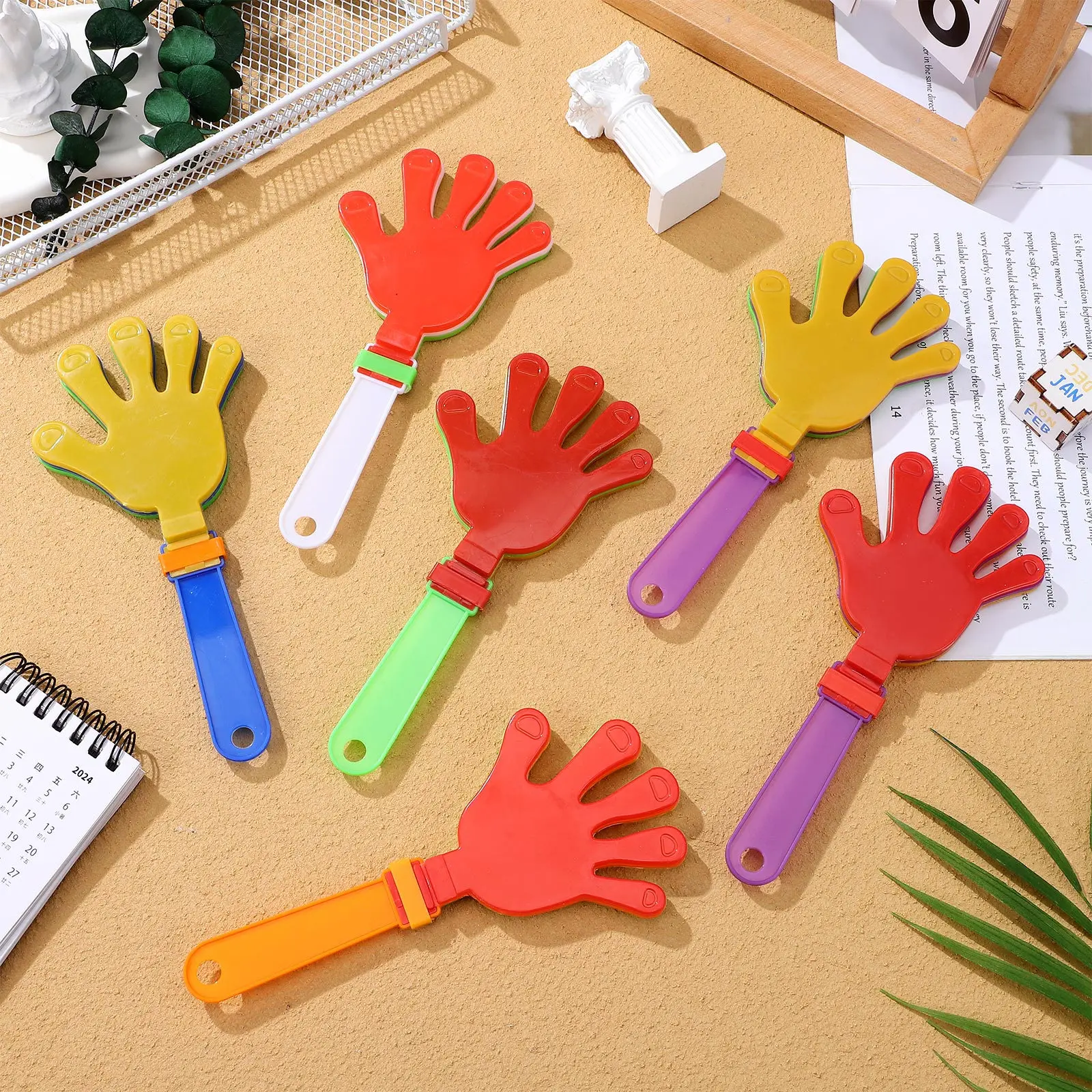 

20pcs Small Hand Clap Props Plastic Clap For Party Concert Club Carnival Entertainment Applause Maker