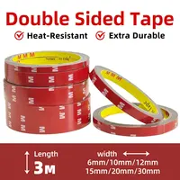 3-meters strong double sided acrylic foam mounting tape high temperature resistant for car emblem home decor and outdoor use 6