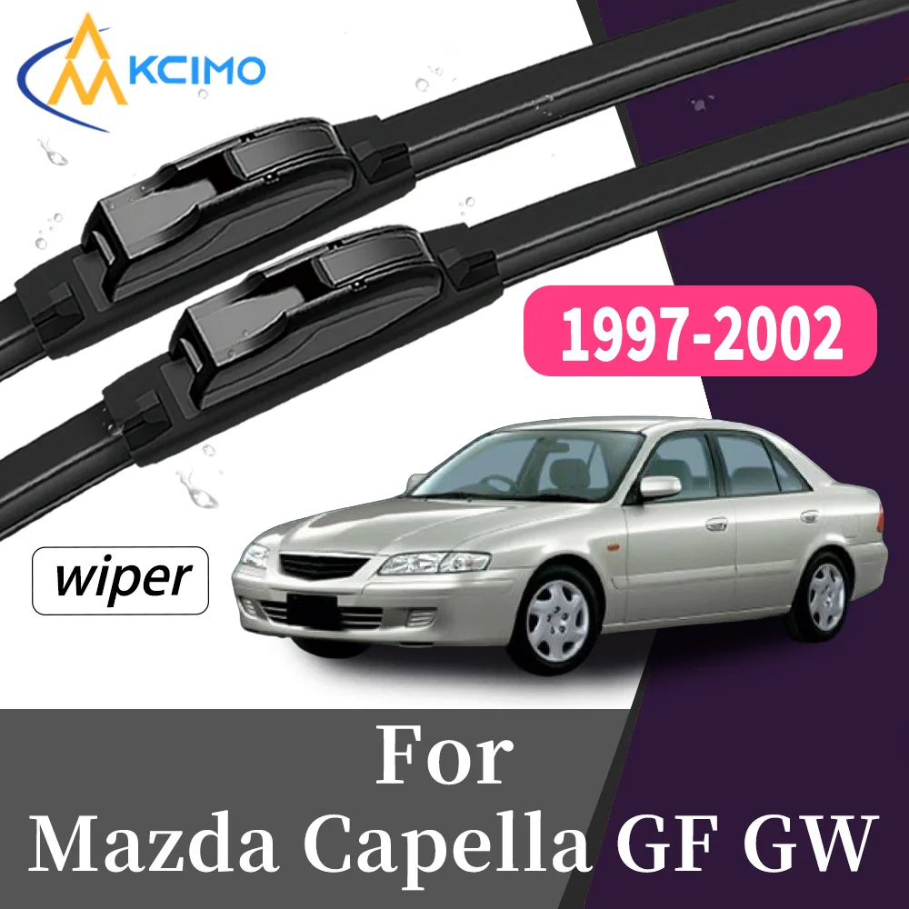 

All-Weather Wear-Resistant Front Windscreen Wiper Blades For Mazda Capella GF GW 1997-2002 High Quality Windshield kit 2Pcs