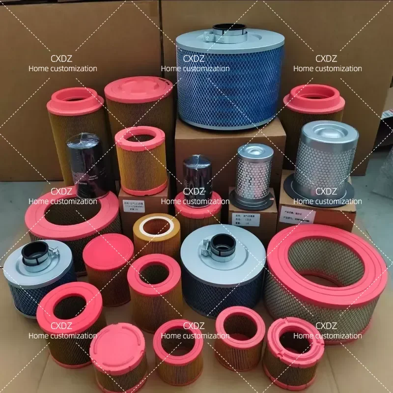 Screw Air Compressor Air Filter Element Integrated 10A 20A 30A 50A Convex Iron Style
