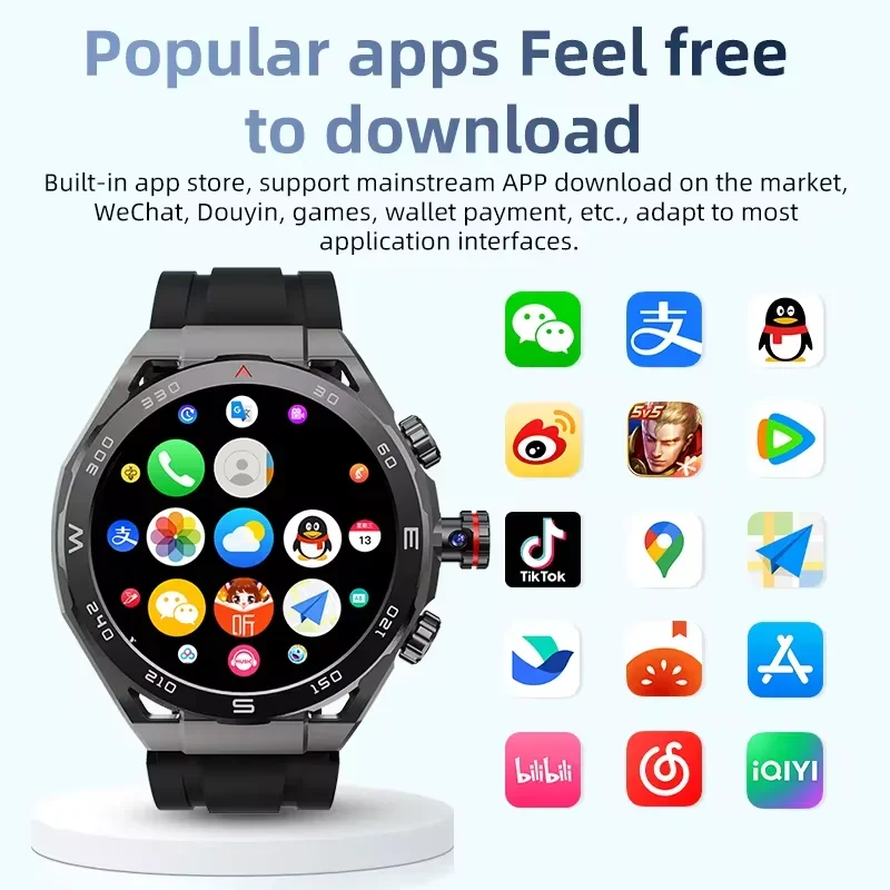 

VP900 SmartWatch SIM 4G Android Man SmartWatch 2 + 16 ГБ AMOLED-дисплей Видеозвонок IP67Водонепроницаемый монитор сердечного ритма GlobalVersion