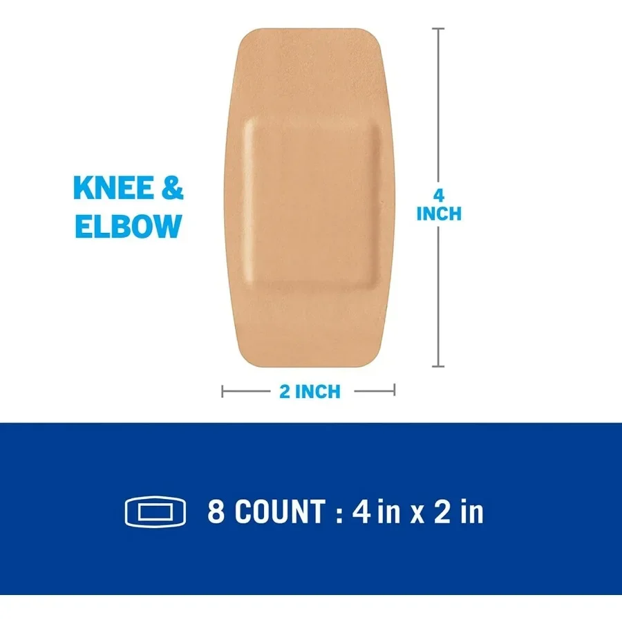 Child's Cushioned Elbow Knee Guards, 8-Count Waterproof Bandage for Playground Sports Protection