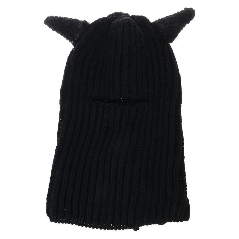 

Adult Winter Hat Knit Balaclava Handmade Neck Protect Hat Casual Wear