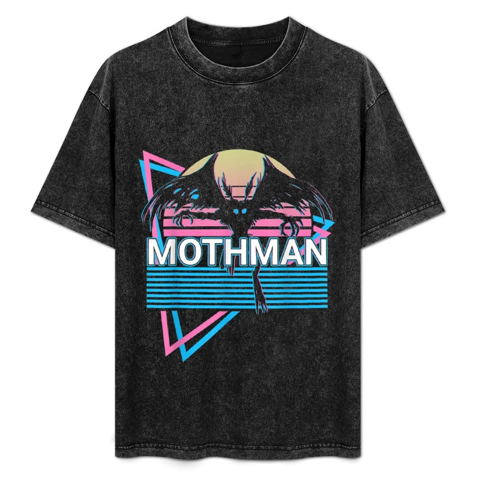 

Mothman Cryptozoology Retro T-Shirt Basic Plain Short Sleeve Crew Neck Tee