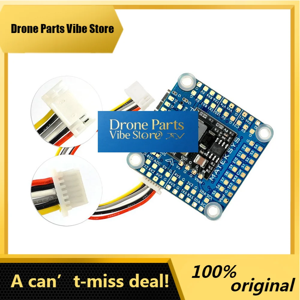 

Drone PartsMateksys Matek Systems F405-HDTE F4 Flight Controller STM32F405 Built-in Dual BEC OSD Blackbox 3~12S LiPo 30X30mm For