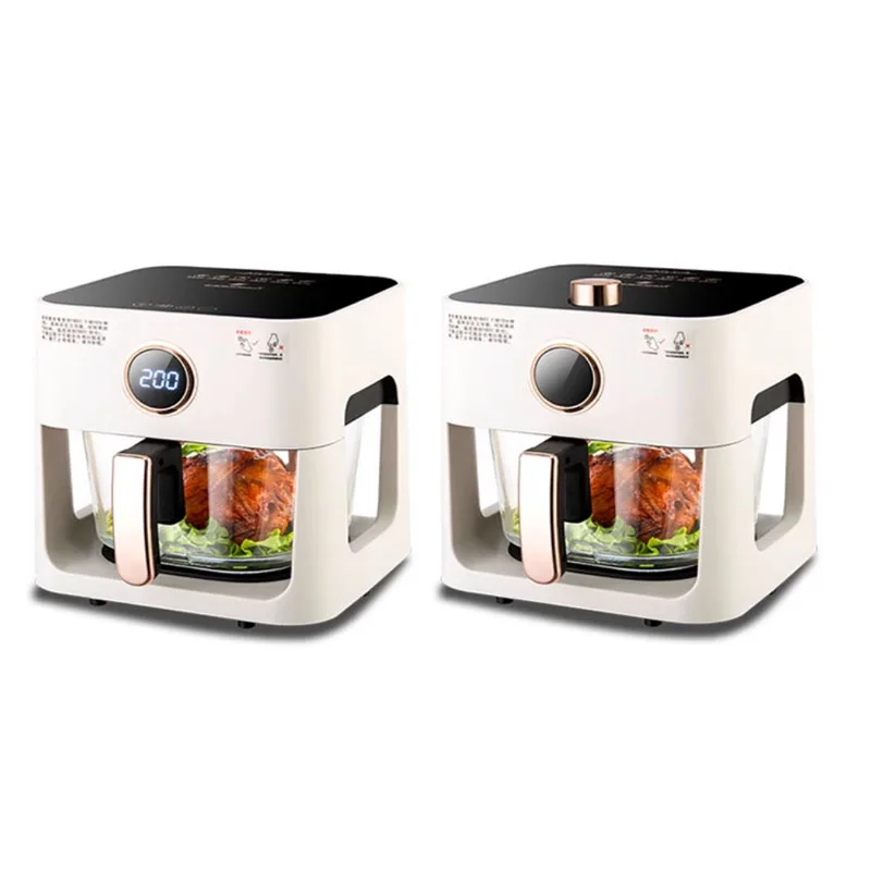 Panoramic View Air Fryer Ho Multifunctional Intelligent French Fry Machine 5L Large Capacity Automatic Electric Fryer