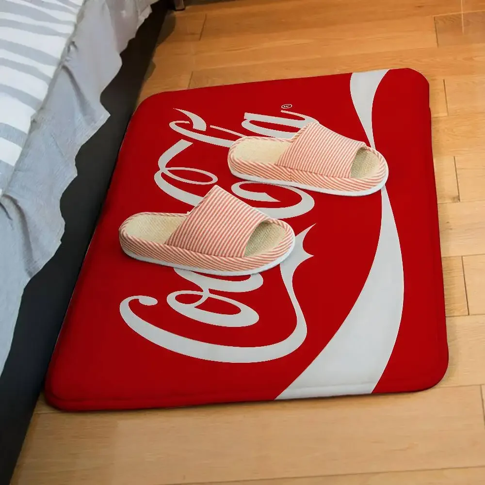 Fußmatten für den Eingangsbereich, C-Cocas-C-Cola-w, Bodenmatte, langlebiger Teppich für Boden, Haus, Waschküche, Matte, rutschfeste Haushaltsteppiche