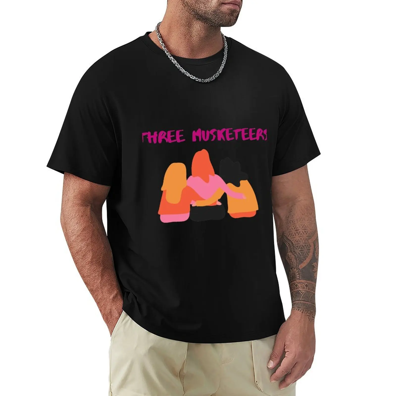 

Three Musketeers Girl T-Shirt Daily Casual Short Sleeve Tee Shirt