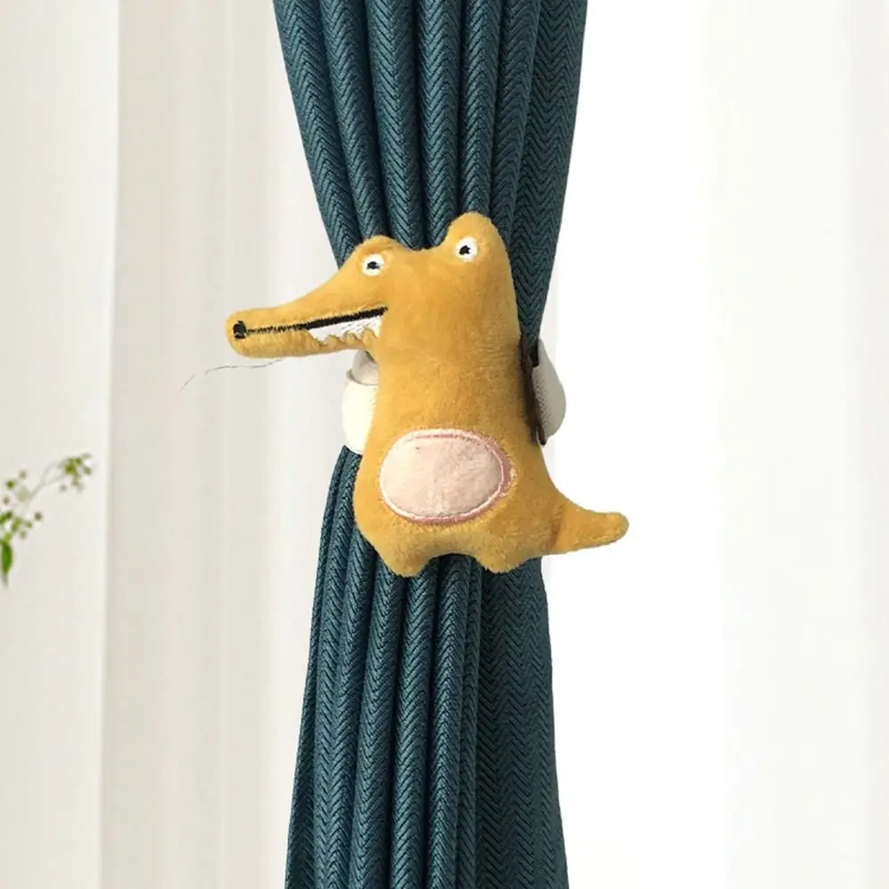 Cartoon Cloud Curtain Tieback Animals Elastic Curtains Tie Backs Penguin Crocodile Bow Curtain Rope Holder Hooks