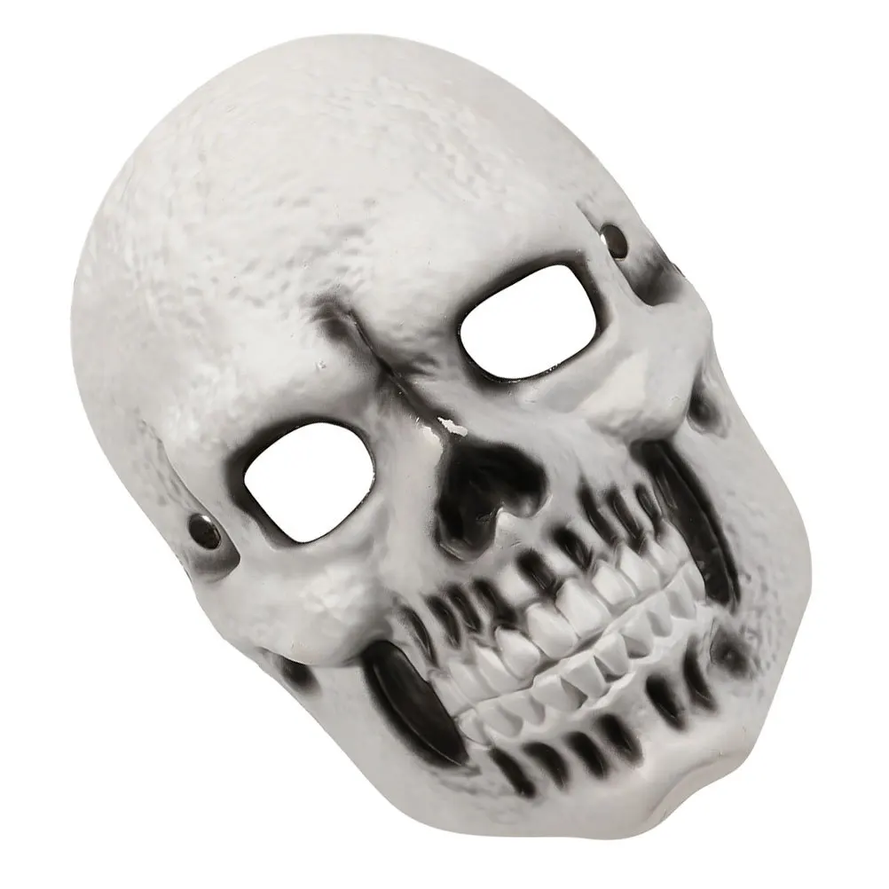 

ПУ бежевая маска черепа анфас реалистичный Хэллоуин косплей вечерние побег комната ужас маска череп косплей головной убор