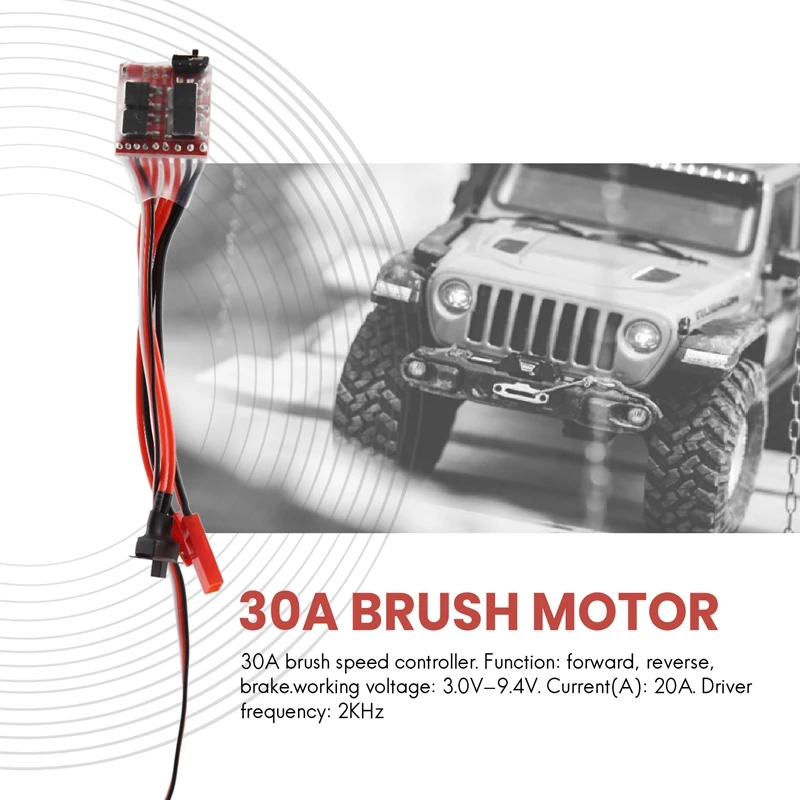 RC ESC 30A 4-8V Brush Motor Speed Controller 1/16 1/18 For Climbing RC Car Ship Tank Mini 4Wd WPL Car