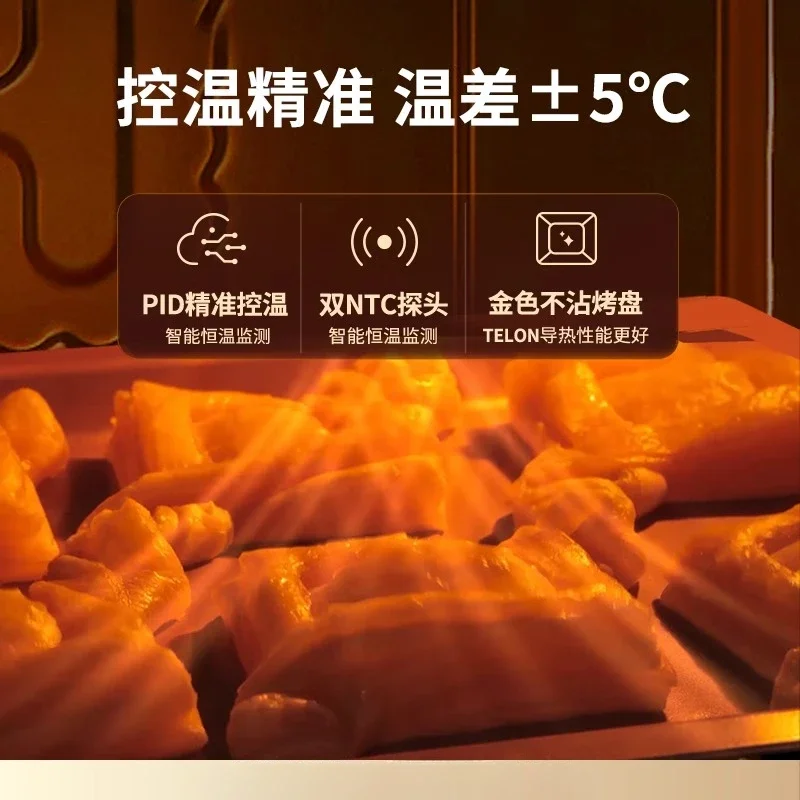 Large Capacity Oven New Household Precise Temperature Control Electric Oven Baking Multifunctional Small Mini pizza oven 220V