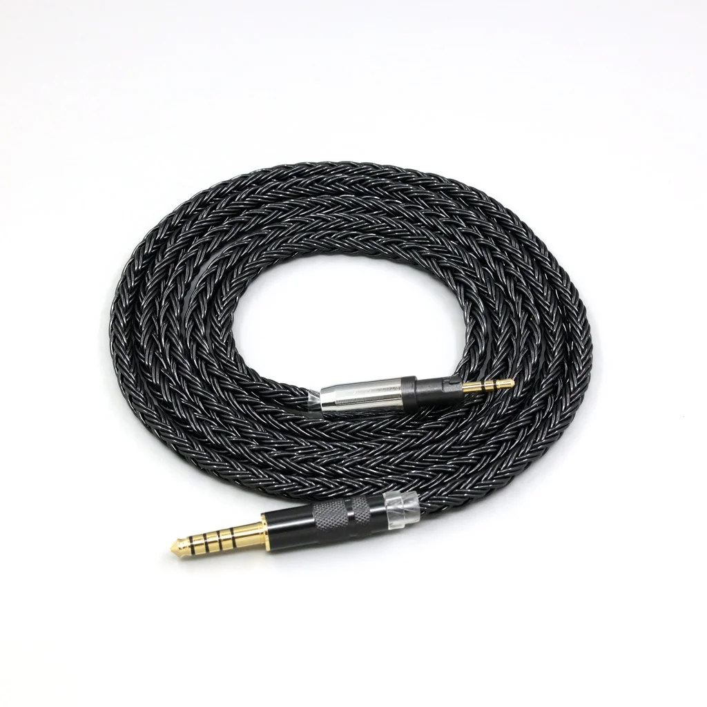 오스트리아 오디오 Hi-X15 Hi-X65 Hi-X50 X55 헤드폰용 16 코어 이어폰 케이블 블랙 브레이드 8858