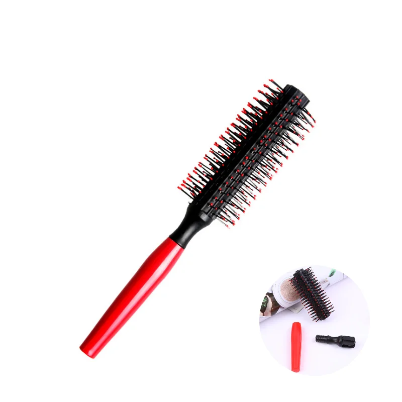 Professional Plastic Round Brush Quiff Roller Curly Hair Comb Hairstyle Massager Hairbrush Dressing Salon Barber Comb New Spiral