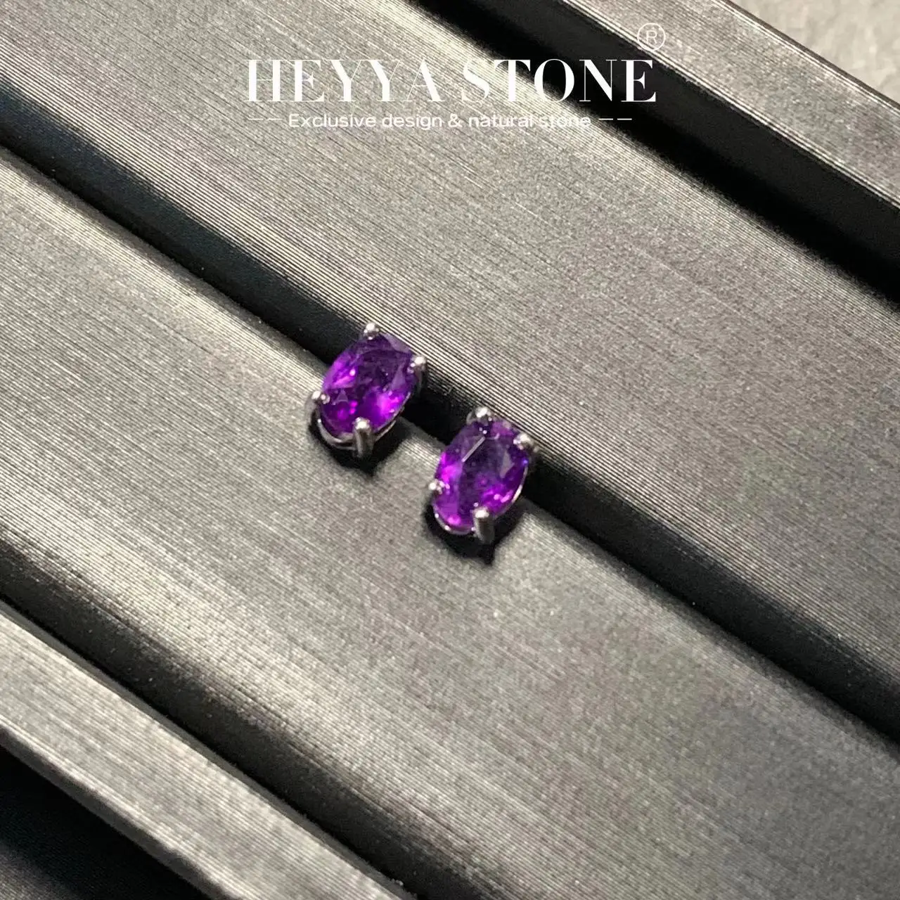 

Женский драгоценный камень овальной формы HEYYA, простое Ювелирное Украшение из серебра 925 пробы в классическом стиле