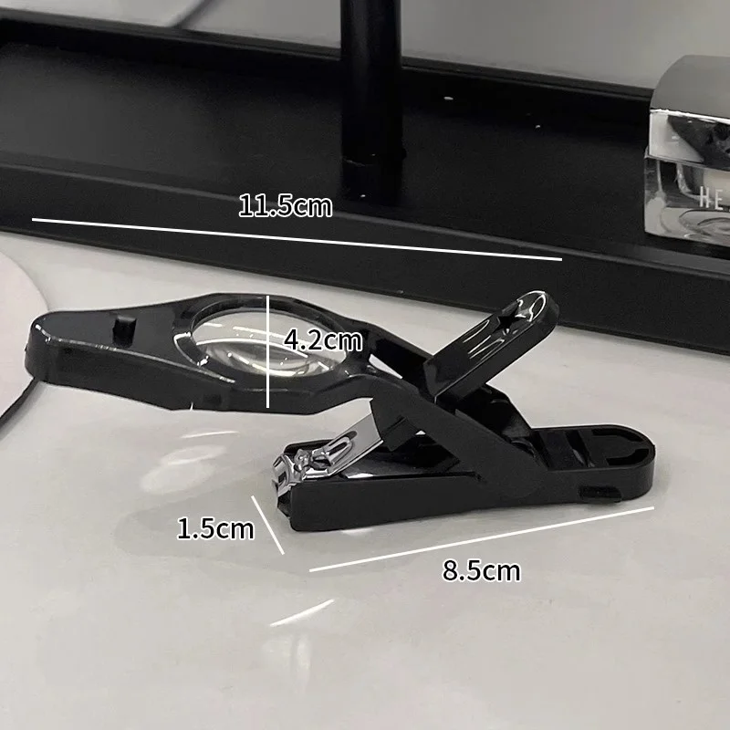 

Nail Clipper With LED Magnifying Glass For The Elderly Practical Anti-splash Stainless Steel Toenail Fingernail Trimmer Clipper