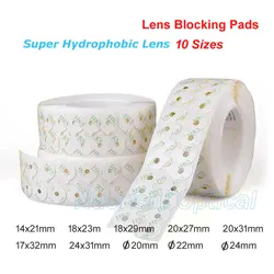 Q025 1000pcs 10 Sizes High Adhesive Blocking Pads Optical Lens Edging Accessories Double-sided Sticker