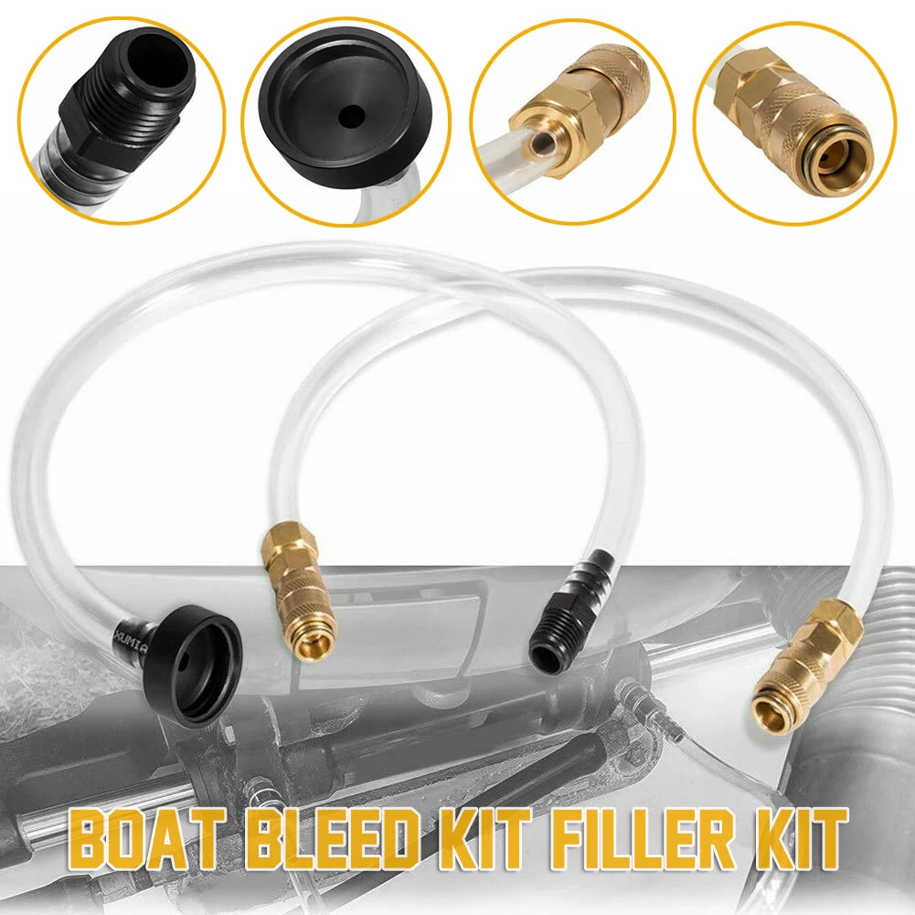 Filler Kit Bleed Kit Hydraulic Steering System Tube Hose Filler Tube Marine Accessories for Seastar Hydraulic Helm Parts