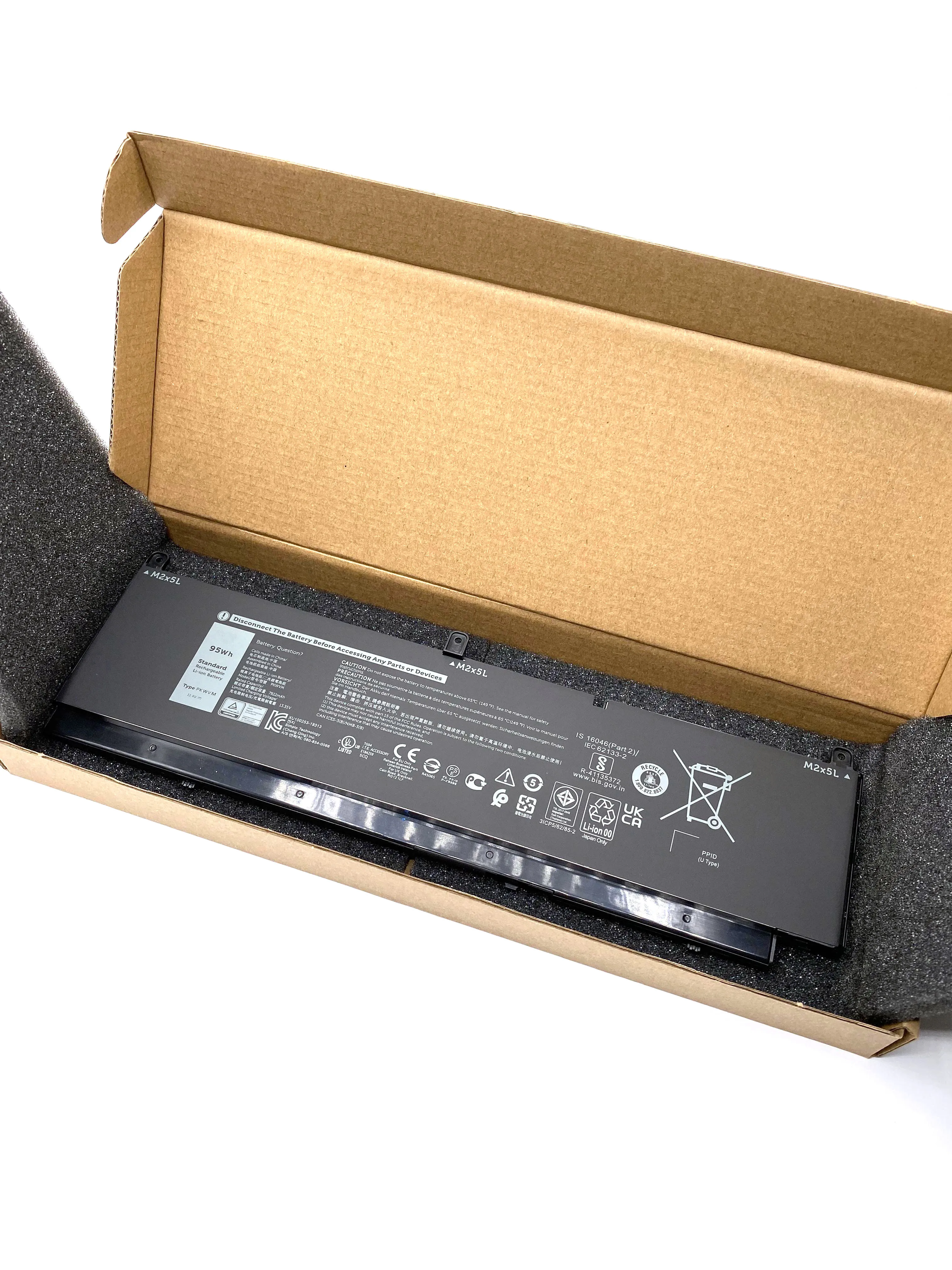 

PKWVM Laptop Battery For Dell Precision 7550 7560 7750 7760 Series C903V CR72X 17C06 447VR 68ND3 J0VNR 11.4V 95Wh