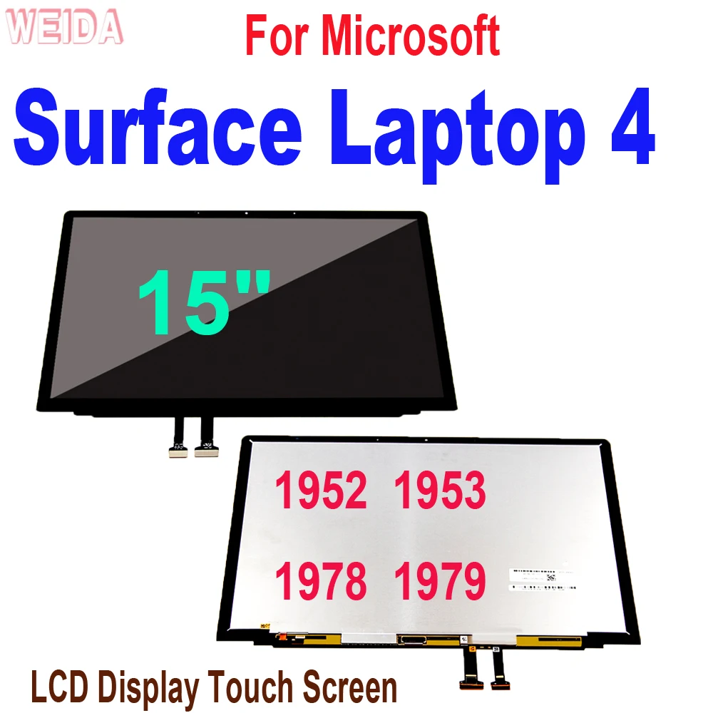 

15 дюймов для Microsoft Surface Laptop 4 LCD 15 "1952 1953 1978 1979 LCD дисплей кодирующий преобразователь сенсорного экрана в сборе инструменты для замены