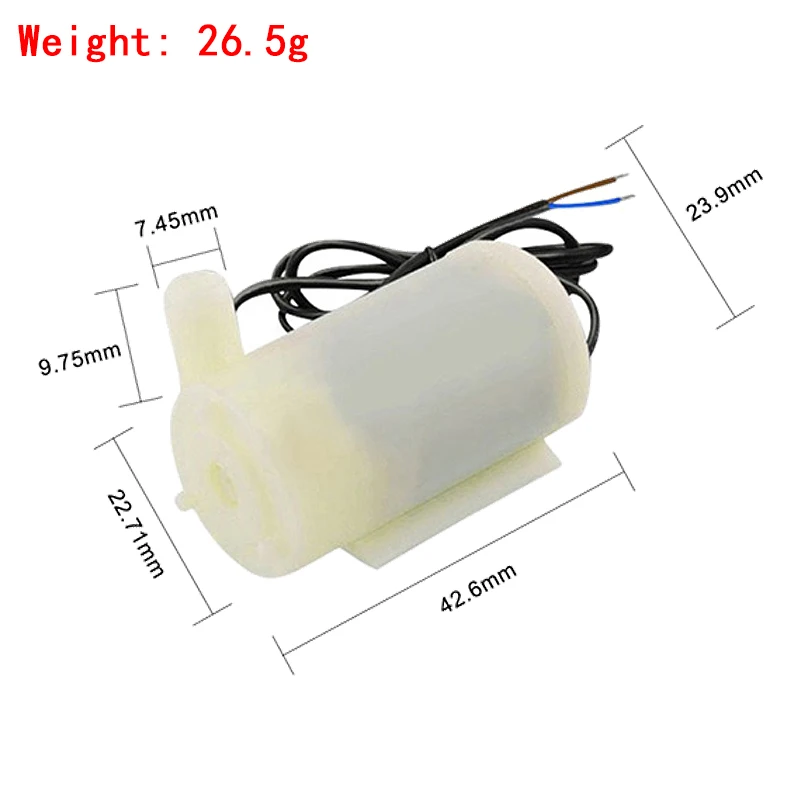 DC 3V small water pump horizontal small submersible pump DC3W fountain vertical mini 4.5V 5V 6V available