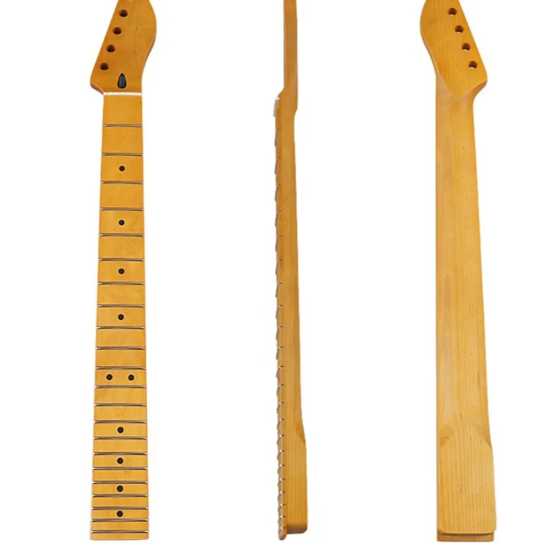 

22 frets neck DIY electric guitar neck 6 strings yellow matte maple guitar handle modified guitar accessories