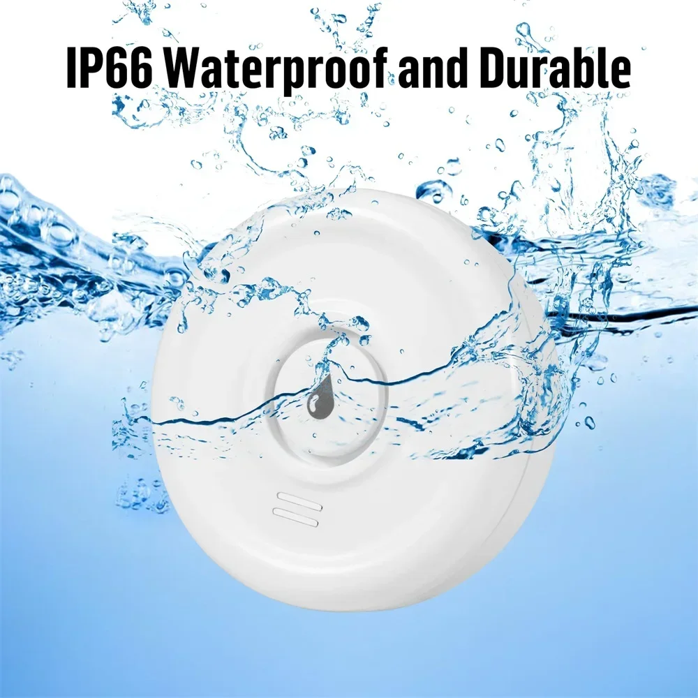 Fuers Water Leak Detector work with Tuya Smart APP Alert Water level Sensor Home Alarm Water Leakage Security Alarm System