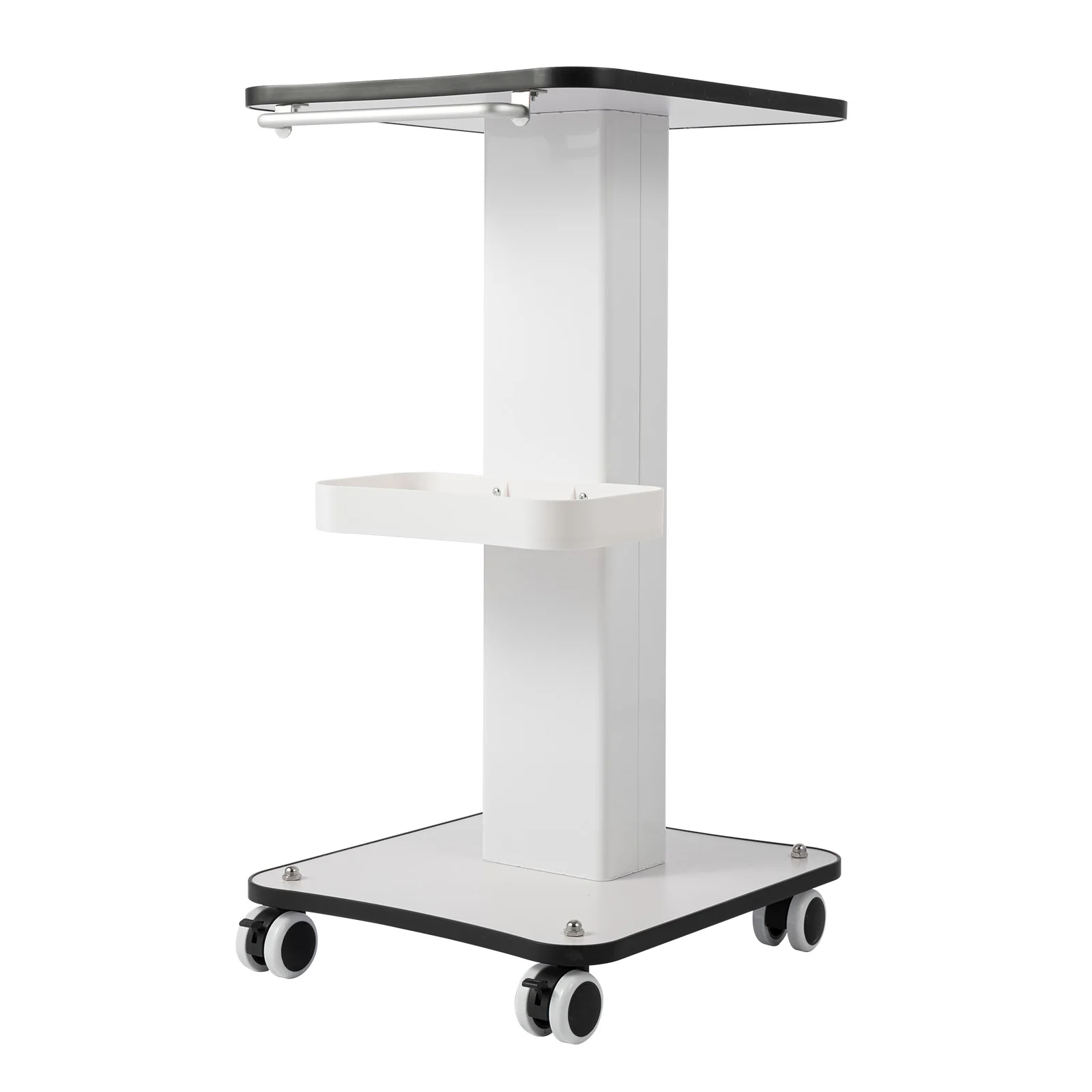 Salon Trolly Service Cart Beauty Wheelcart Barber Store Roller Stand with Handle for Spa Salons Instruments Storage