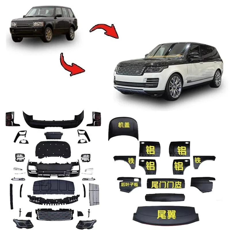 2022 Luxury High Quality Plastic Aluminum Body Kit for Executive Front Rear Bumper Upgrade for 2008 for Range Rover
