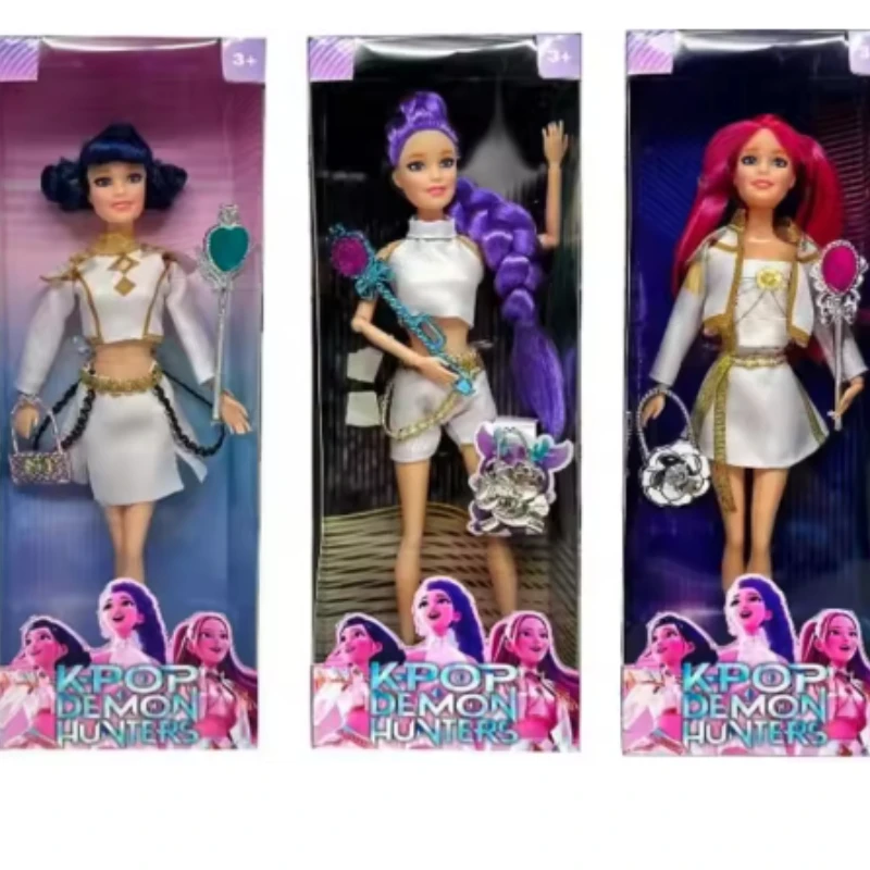 

！！NEW Doll Toys Kpop Demon Hunters Action Figure Toy Rumi Mira Zoey Beautiful Princess Baby Girl Dolls Plastic DIY Toy for Girls