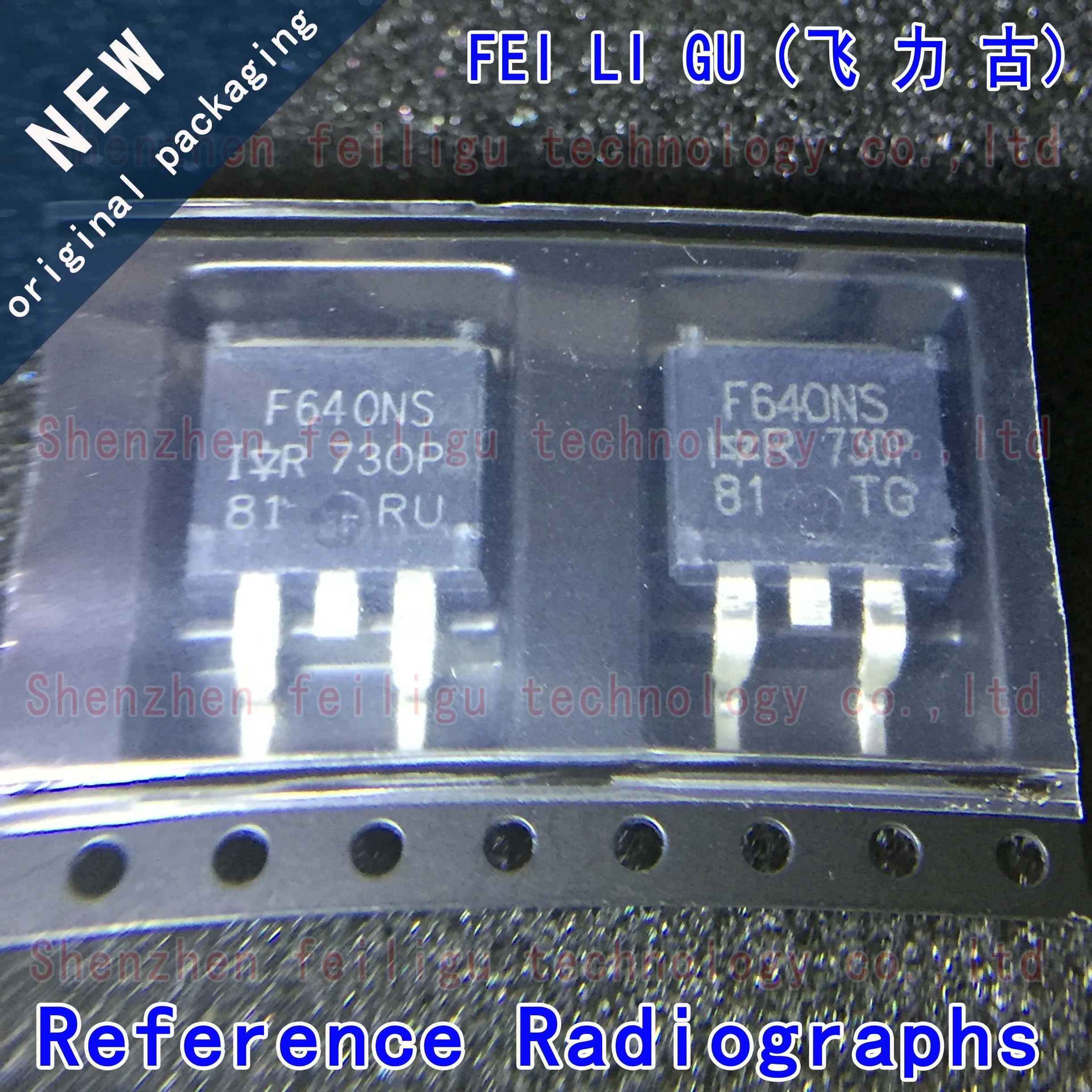 Pantalla de impresión: F640NS, Original, IRF640NSTRLPBF, IRF640NSTR, IRF640NS, Paquete: TO-263-5, 200V, 18A, Canal N, MOSFET MOS, 1 ~ 30 piezas