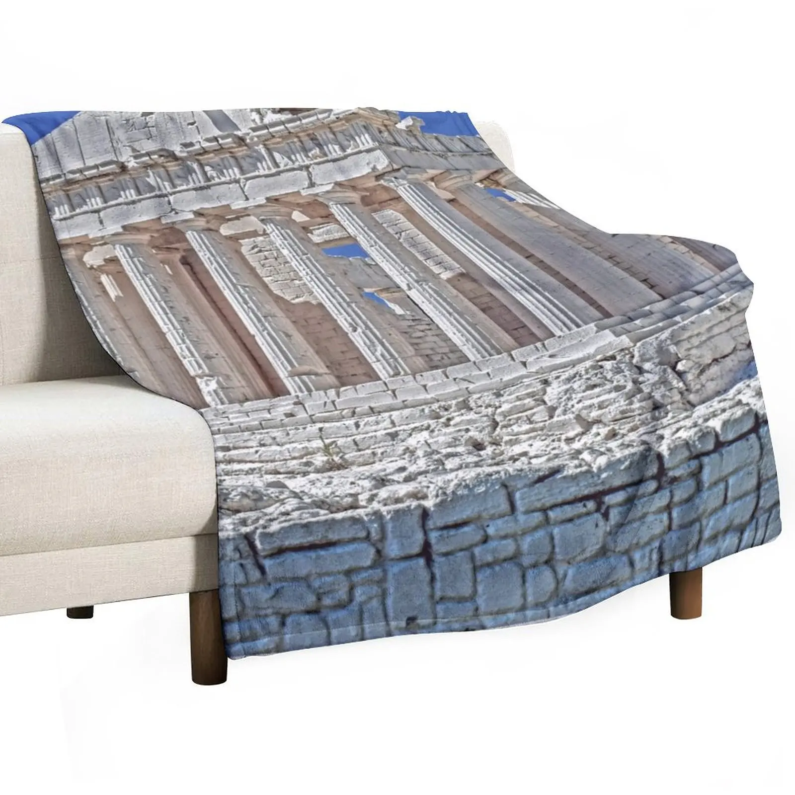 Acropolis Athens BY CALLISC Throw Blanket Cute Soft Plush Plaid for winter blankets ands Luxury Softest Blankets 3