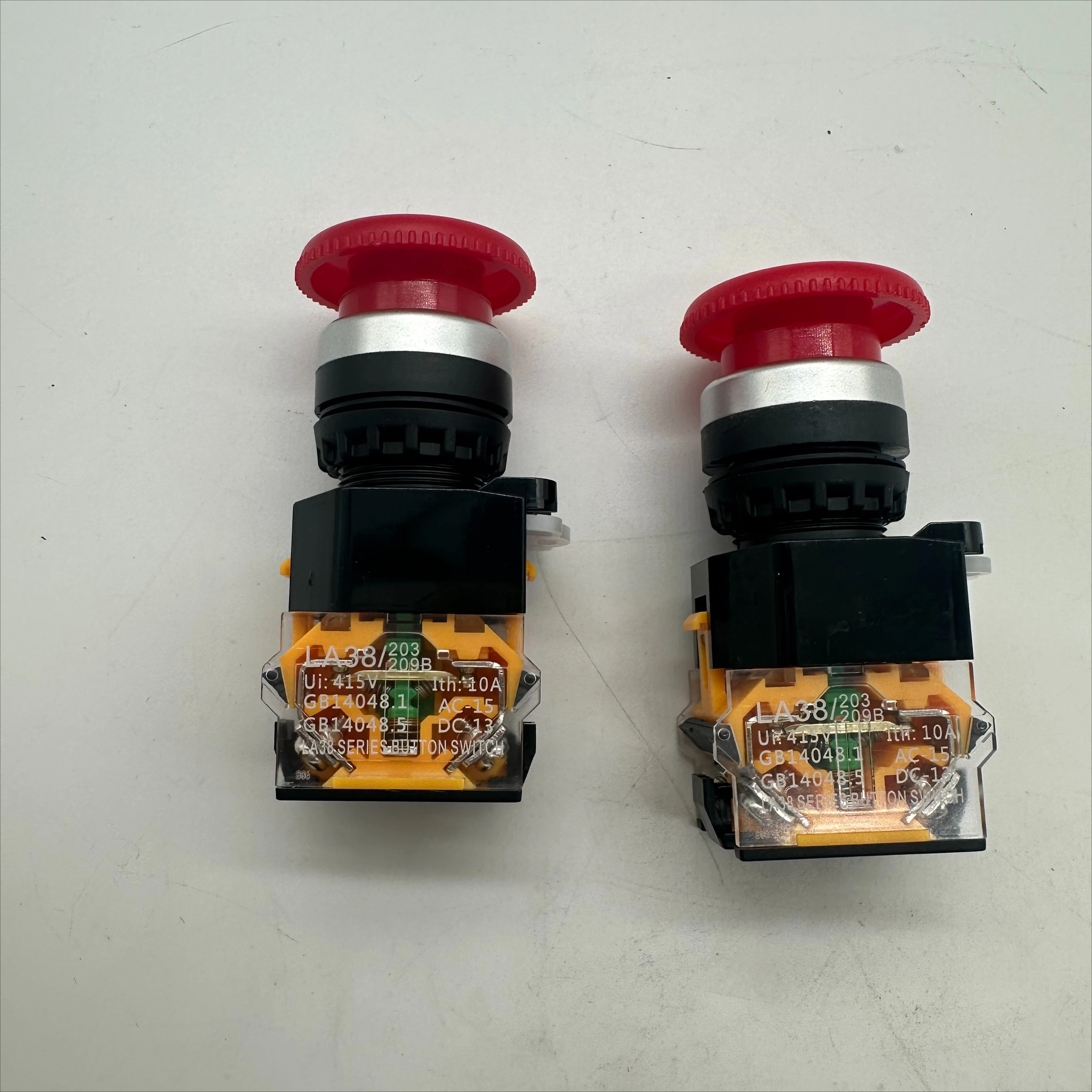 Milling Machine Grinder Lathe Emergency Stop Button Rotary Switch Suitable For Panel Aperture 22mm