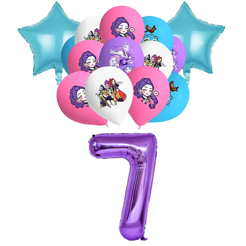 Geburtstagsparty-Dekoration Anime-Charakter Tischgeschirr Teller Becher Ballon-Set Banner Hintergrund Geschenktüte Schlüsselanhänger Party-Zubehör