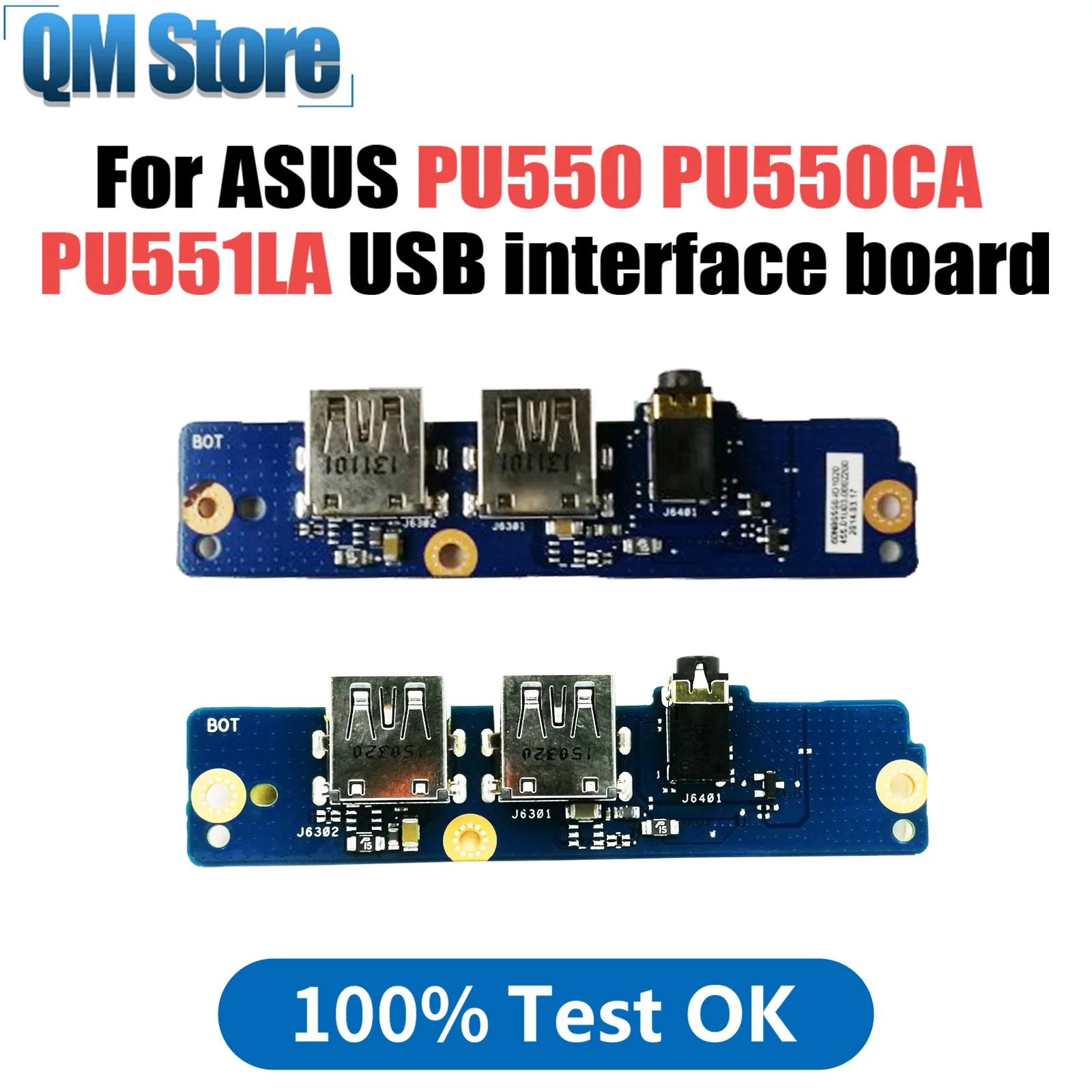 

For ASUS PU550 PU550CA PU551LA Laptop USB interface small board PU550CA PU551LA IO BOARD test good Fast Ship