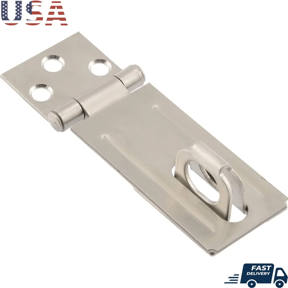 

Фиксированные скобы из нержавеющей стали, защитная защелка 3-1/2 дюйма, идеальные двери, шкафы, ворота, скрытые монтажные винты, прочный с замком