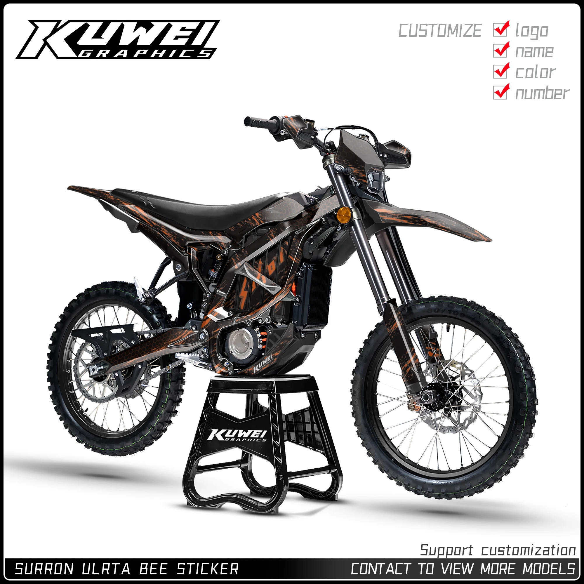 

Suitable for Surron Ultra Bee Graphics Kit Decals Kit Sticker H12 Personalized Customization