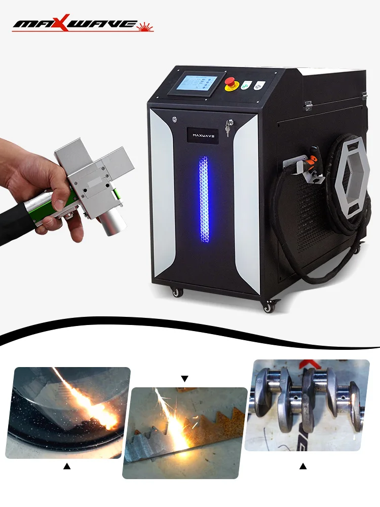 Maxwave 1KW-3KW High-Efficiency Laser Cleaning Machine for Industrial Paint & Rust Removal