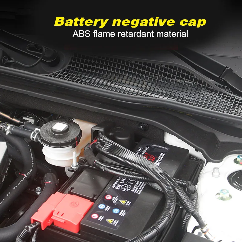 For Honda Civic 11th Gen 2022 2023 Accessories Car Engine Battery Protect Cover，Battery Negative Cap Interior Modification