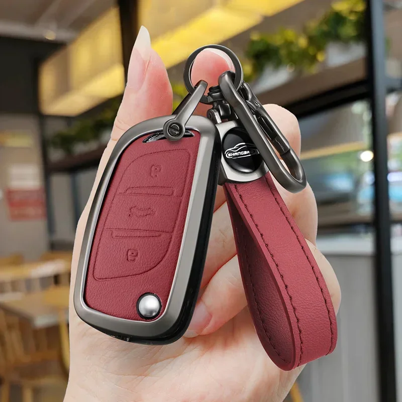 

Car Flip Remote Key Case Fob Cover Bag For Citroen C1 C2 C3 C4 C5 XSARA PICA For Peugeot 306 407 807 For DS DS3 DS4 DS5 DS6