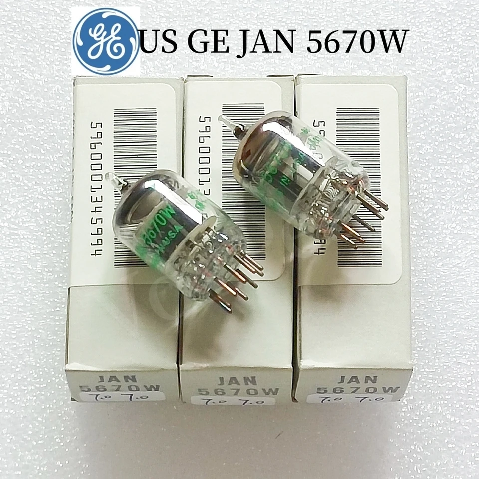 Tubo Eletrônico a Vácuo Original US GE JAN 5670W 5670 Upgrade 5670