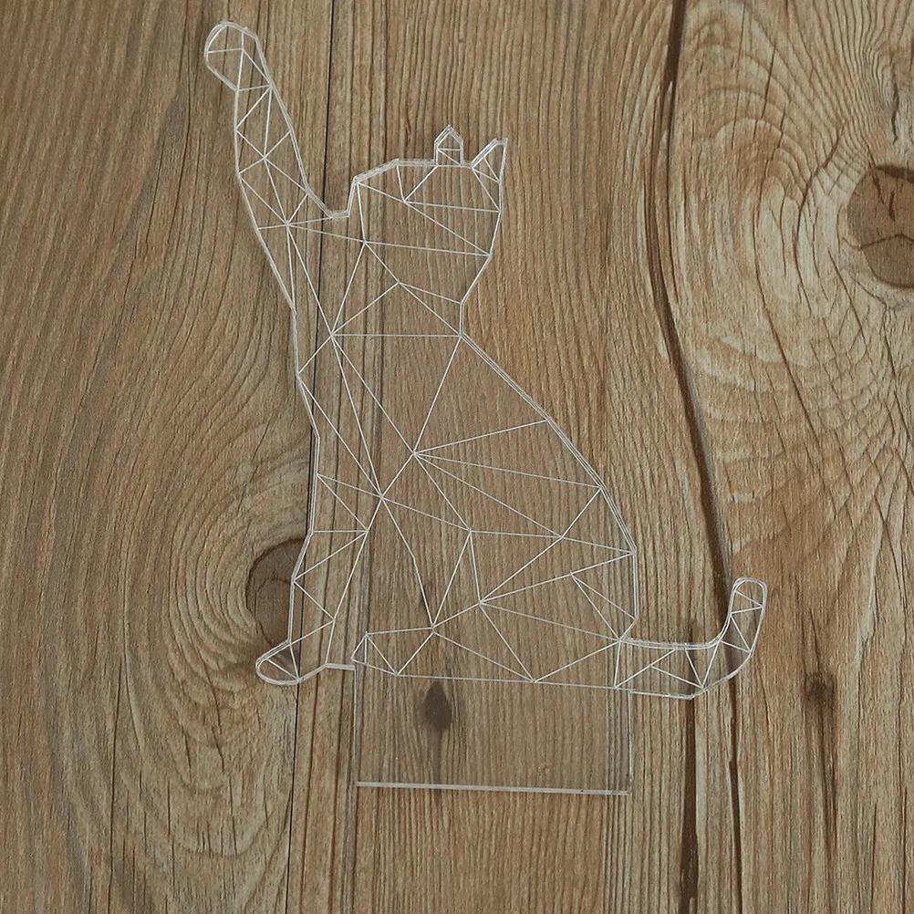 

3D LED-лампа для создания атмосферы, ночник для декора комнаты, современный подарочный светильник с акриловой пластиной, низкое энергопотребление