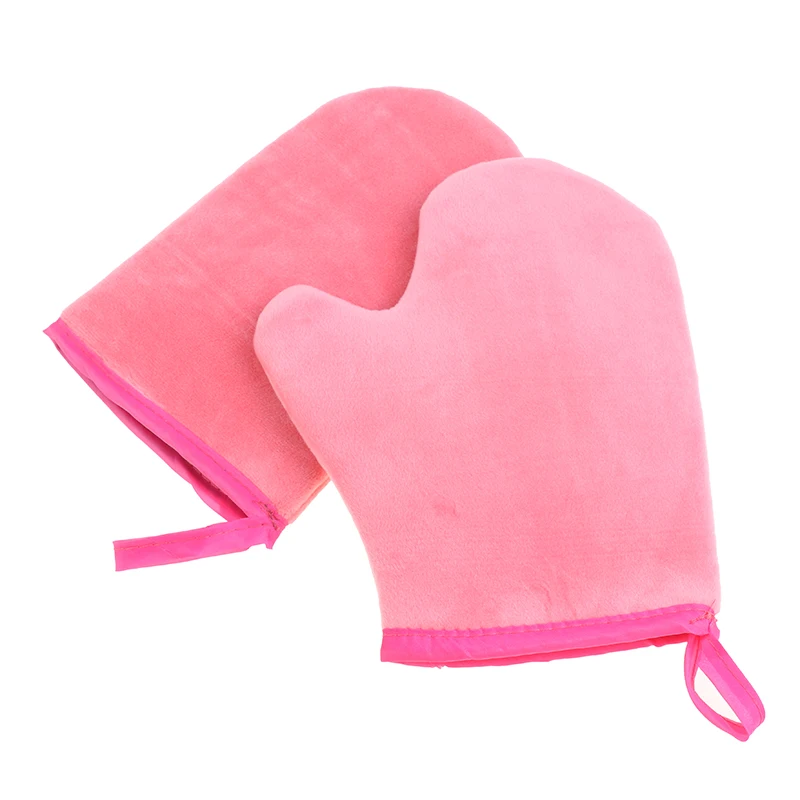 Reusable Body Self Tan Applicator Tanning Gloves Cream Lotion Mousse Body Cleaning Glove Self Body Cleaning Glove Pink