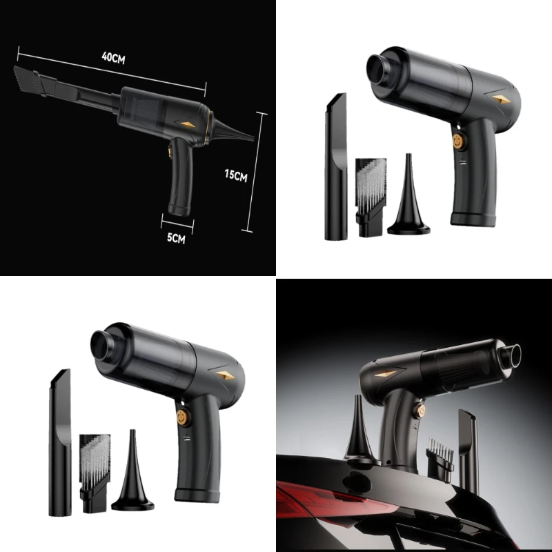 Mini aspirateur de voiture Portable, dépoussiéreur portatif sans fil haute puissance pour la maison et la voiture, conception compacte